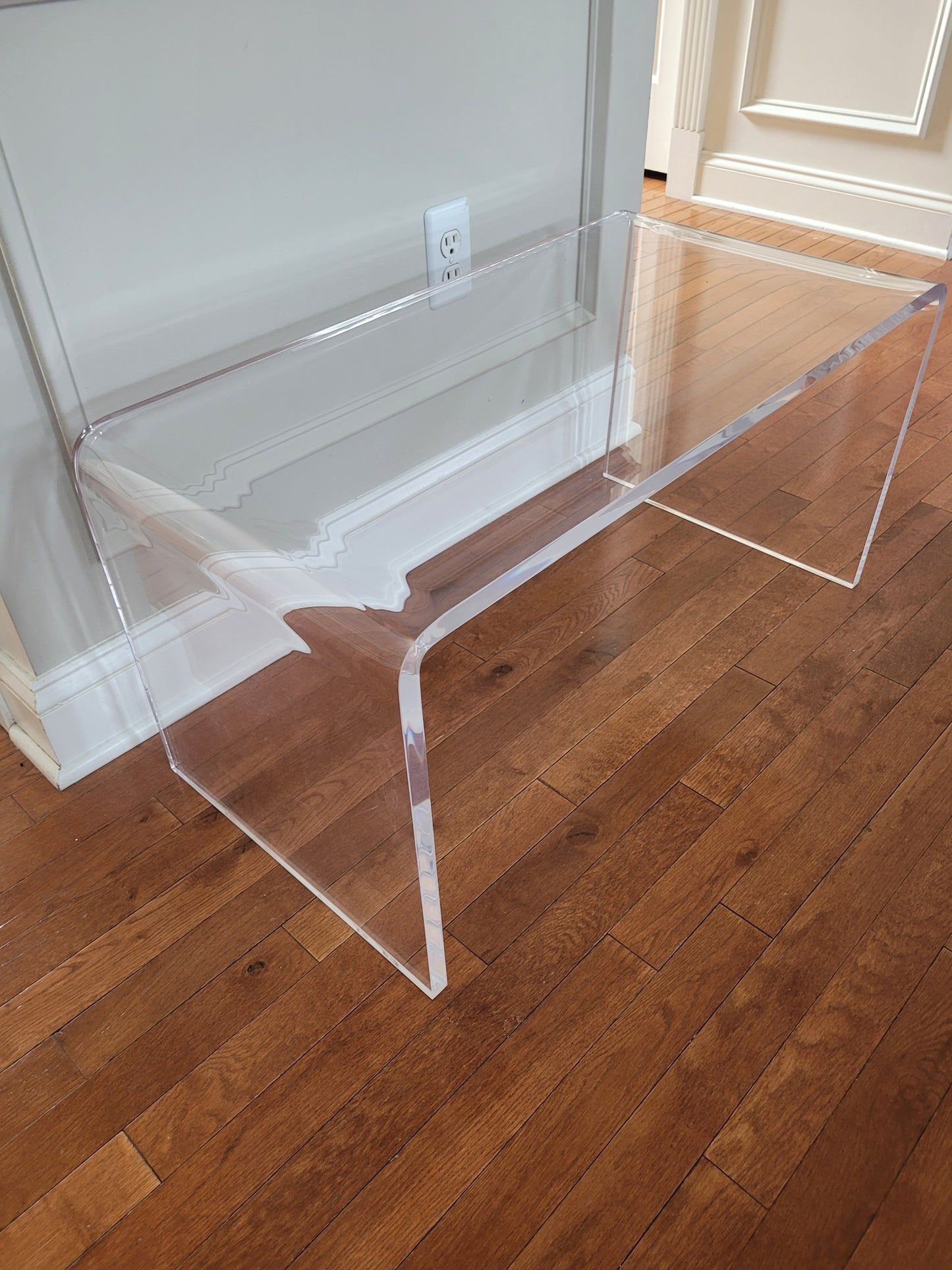 Clear Acrylic Waterfall Table