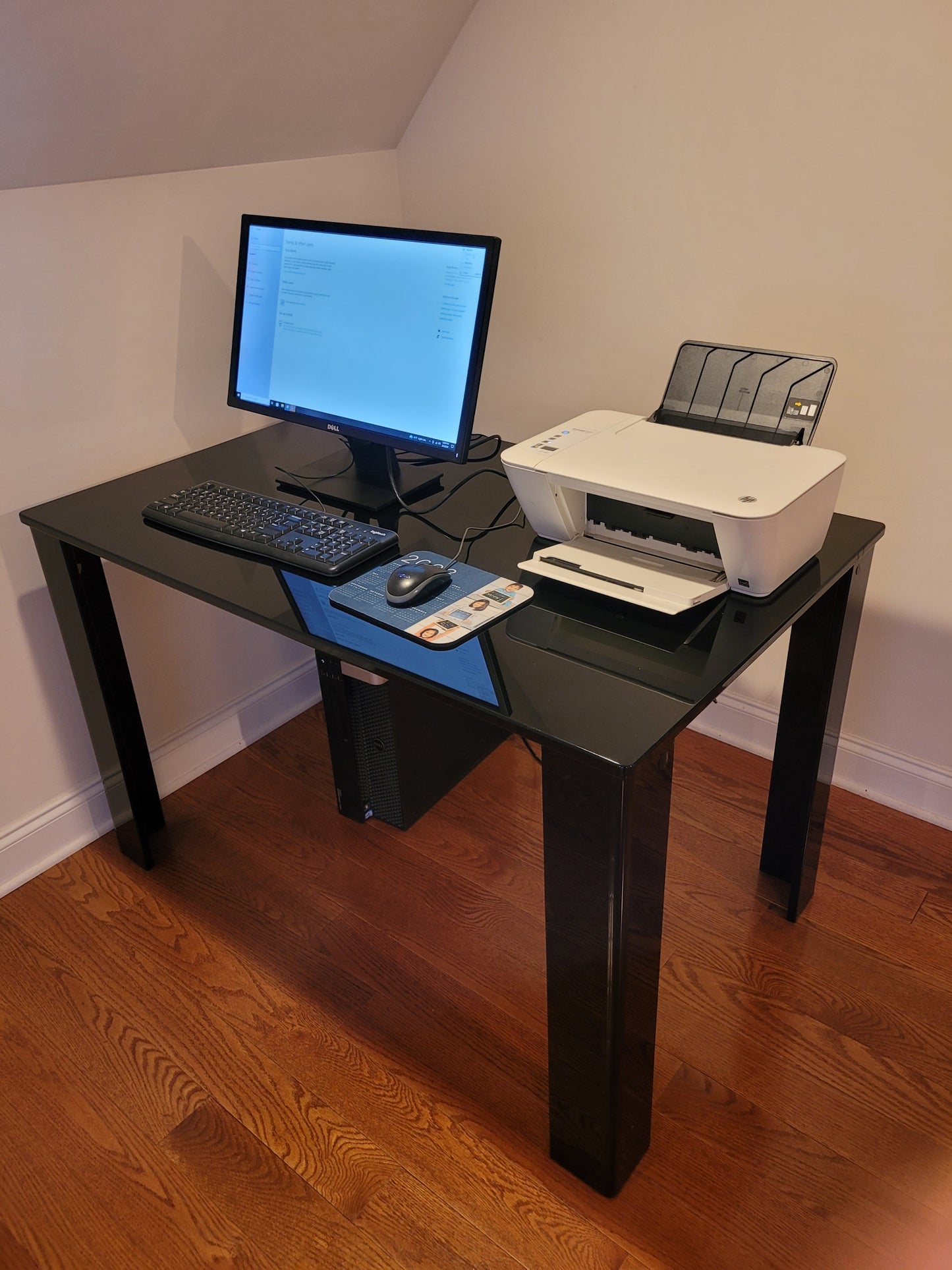 Black Acrylic Work Desk