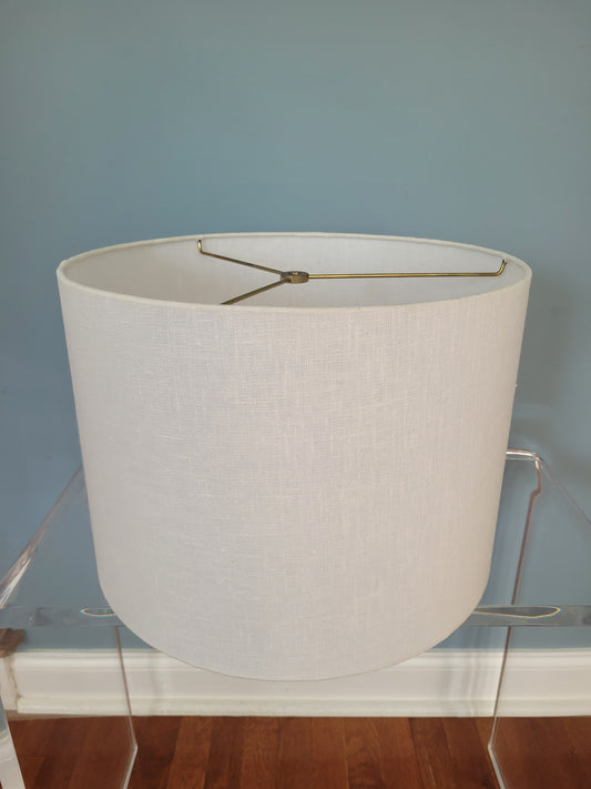 White Lamp Shade (Linen)
