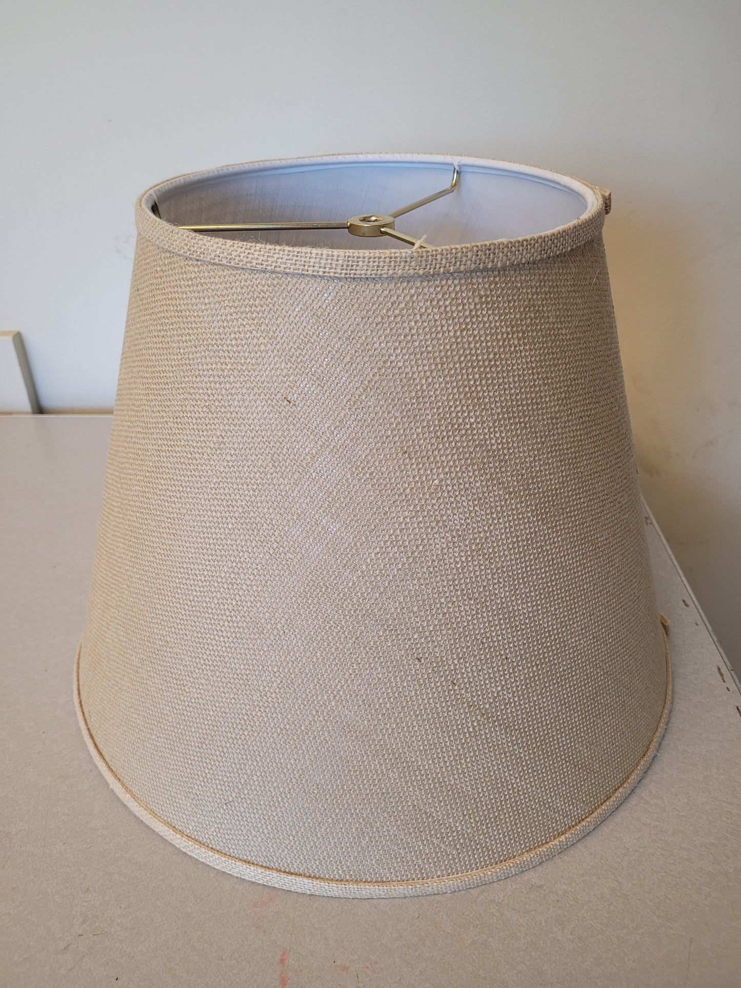 Beige Burlap Lamp Shade