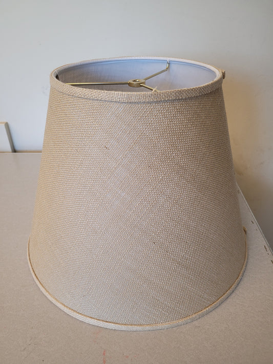 Beige Burlap Lamp Shade