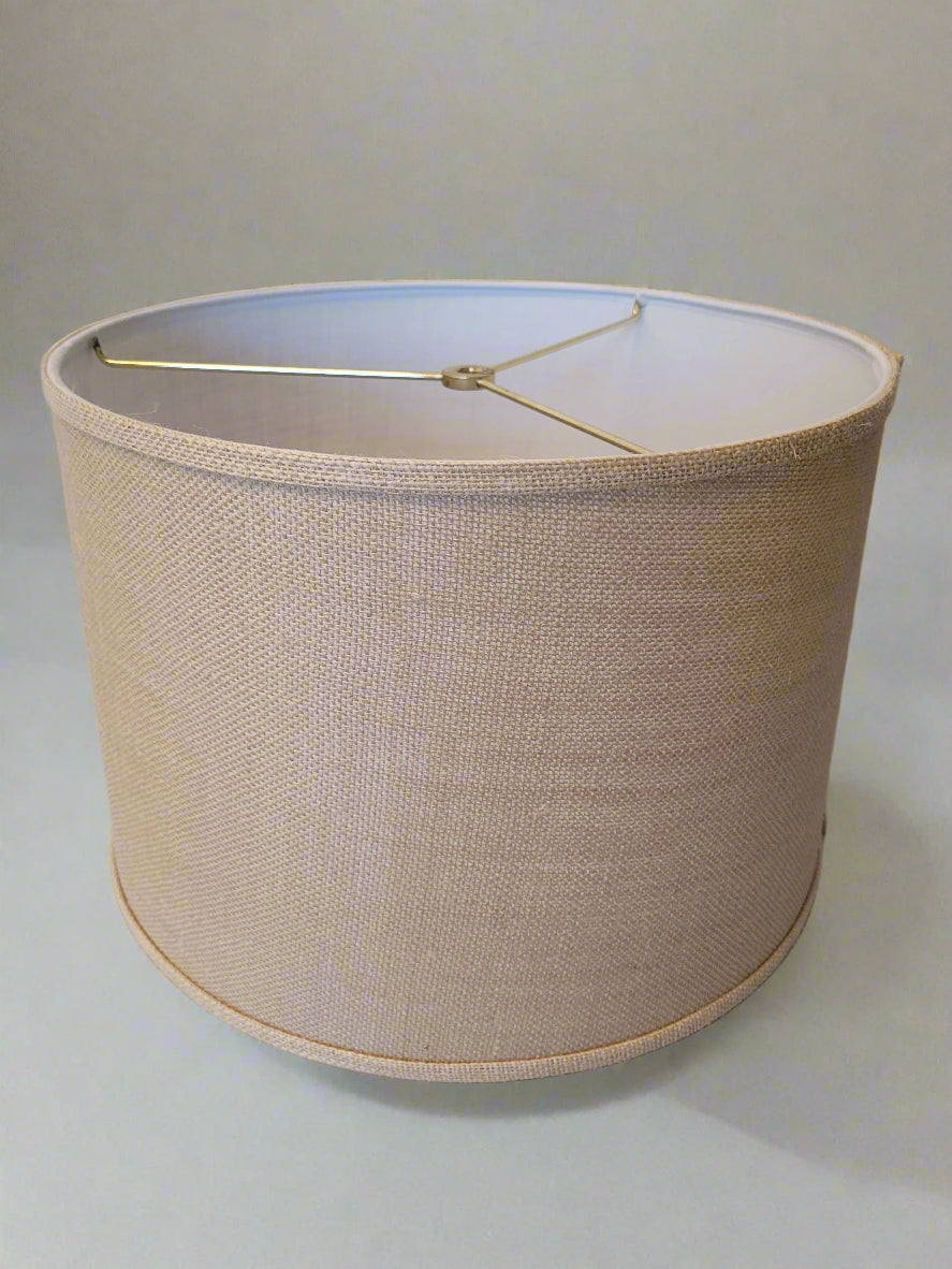 Beige Burlap Lamp Shade