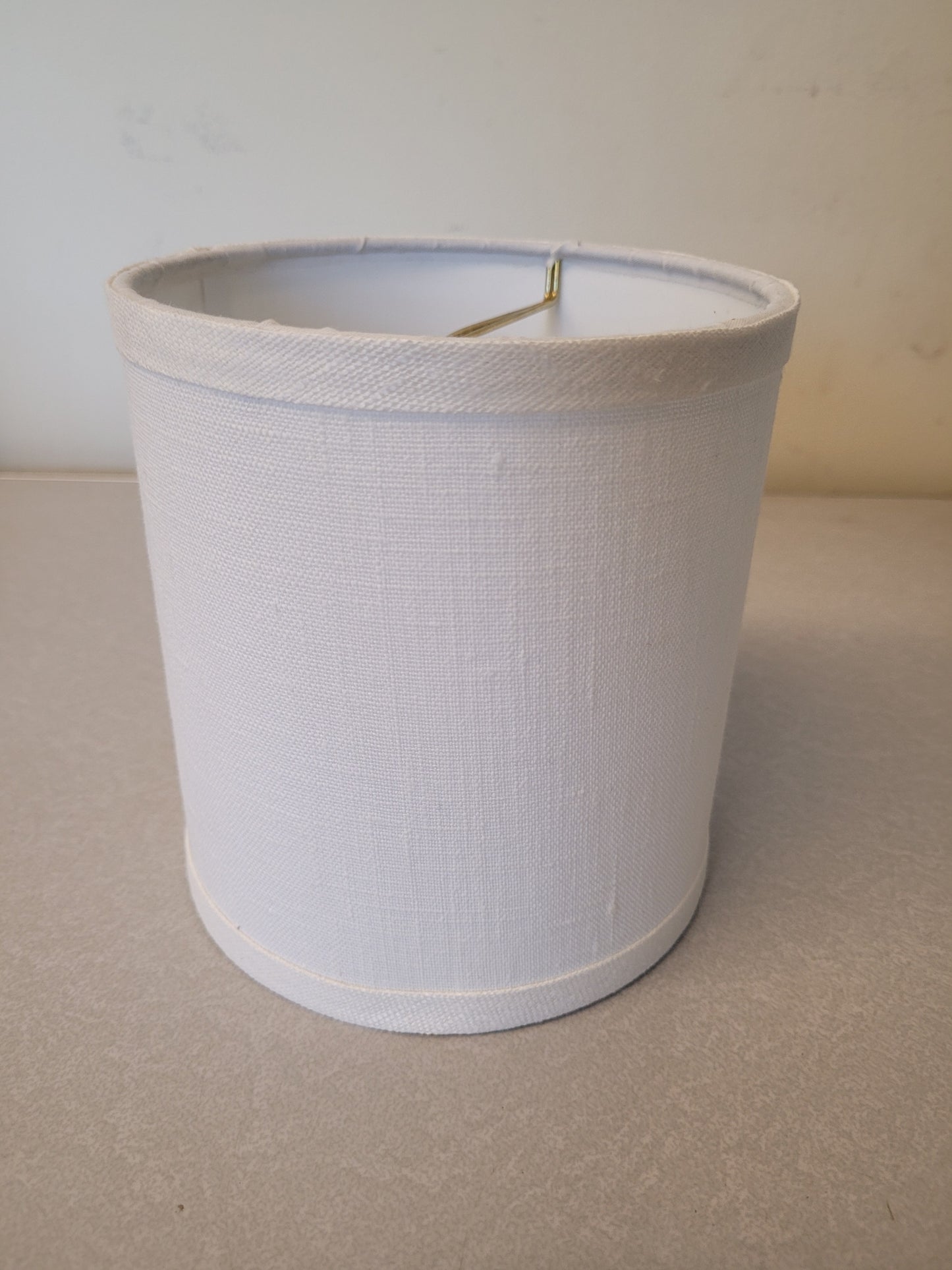 Off White Polish Linen Chandelier Shade